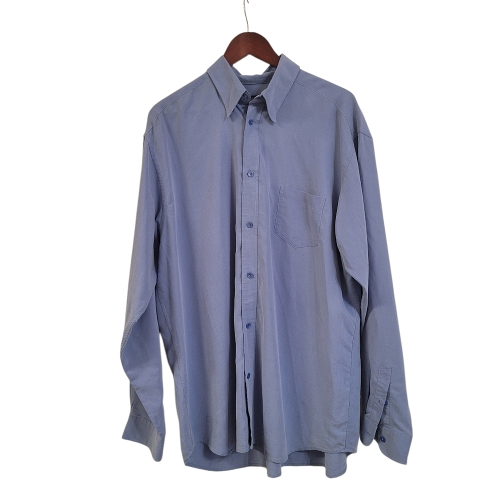 Vintage Ted Baker Button Down Long Sleeve Dress Shirt Size XL Size 5 Soft